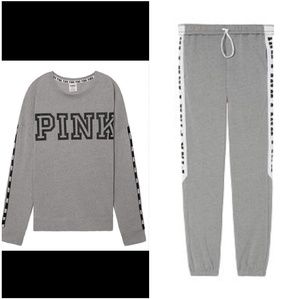 VS Pink Campus crew and campus pant